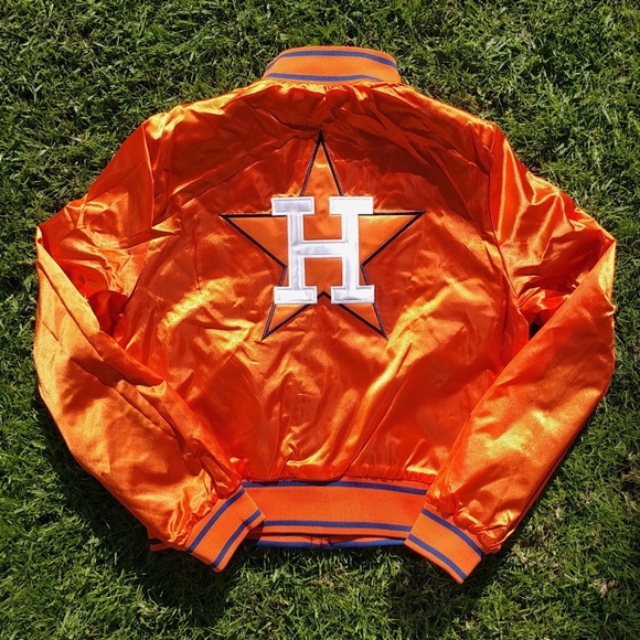 MLB Other - HOUSTON ASTROS Reversible Youth Satin Jacket LARGE